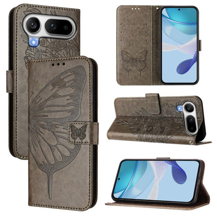 Embossed Butterfly Leather Phone Case, For Honor Magic8 Pro Air 5G, For Honor X8d 4G Global, For Honor Magic8 Pro