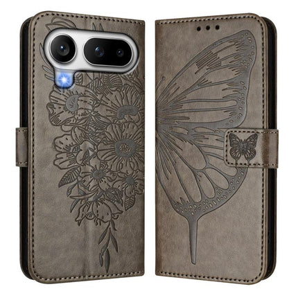 Embossed Butterfly Leather Phone Case, For Honor Magic8 Pro Air 5G, For Honor X8d 4G Global, For Honor Magic8 Pro