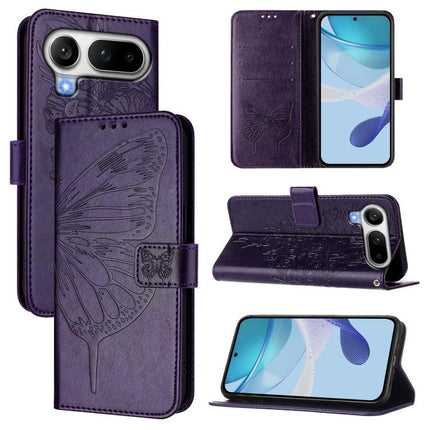Embossed Butterfly Leather Phone Case, For Honor Magic8 Pro Air 5G, For Honor X8d 4G Global, For Honor Magic8 Pro