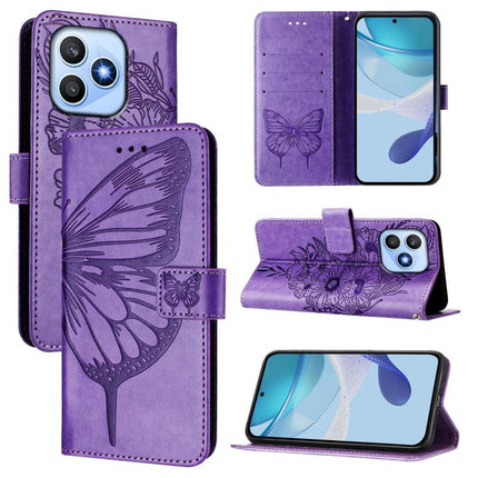 Embossed Butterfly Leather Phone Case, For Honor Magic8 Pro Air 5G, For Honor X8d 4G Global, For Honor Magic8 Pro