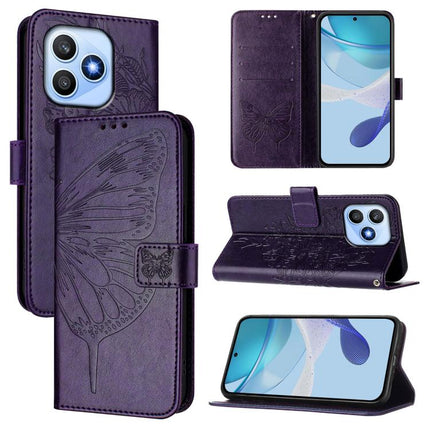 Embossed Butterfly Leather Phone Case, For Honor Magic8 Pro Air 5G, For Honor X8d 4G Global, For Honor Magic8 Pro