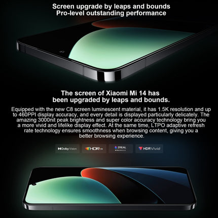 Xiaomi 14,  6.36 inch Xiaomi HyperOS Snapdragon 8 Gen 3 Octa Core 4nm up to 3.3GHz, NFC, Network: 5G, 16GB+512GB