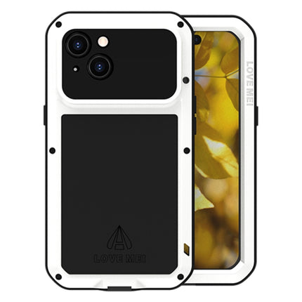 LOVE MEI Metal Shockproof Life Waterproof Dustproof Phone Case, For iPhone 15 Plus, For iPhone 15
