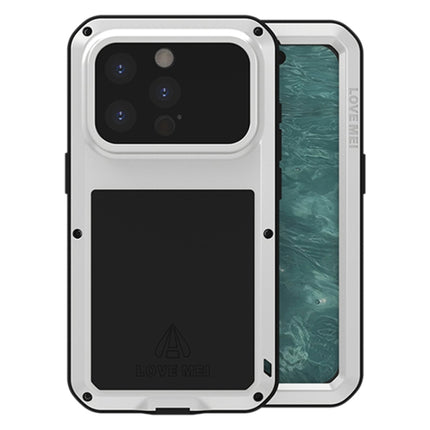 LOVE MEI Metal Shockproof Life Waterproof Dustproof Phone Case, For iPhone 16 Pro, For iPhone 16, For iPhone 15 Pro Max, For iPhone 15 Pro
