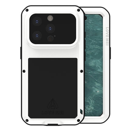 LOVE MEI Metal Shockproof Life Waterproof Dustproof Phone Case, For iPhone 16 Pro, For iPhone 16, For iPhone 15 Pro Max, For iPhone 15 Pro