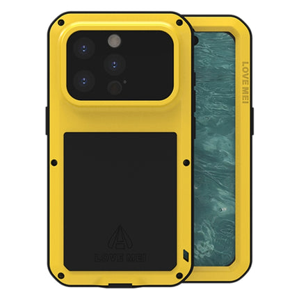LOVE MEI Metal Shockproof Life Waterproof Dustproof Phone Case, For iPhone 16 Pro, For iPhone 16, For iPhone 15 Pro Max, For iPhone 15 Pro
