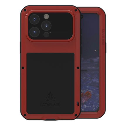 LOVE MEI Metal Shockproof Life Waterproof Dustproof Phone Case, For iPhone 16 Pro, For iPhone 16, For iPhone 15 Pro Max, For iPhone 15 Pro