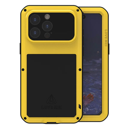 LOVE MEI Metal Shockproof Life Waterproof Dustproof Phone Case, For iPhone 16 Pro, For iPhone 16, For iPhone 15 Pro Max, For iPhone 15 Pro