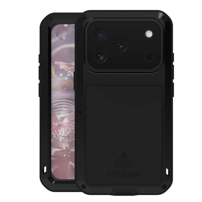 LOVE MEI Metal Shockproof Life Waterproof Dustproof Phone Case, For iPhone 17 Pro Max, For iPhone 17 Pro, For iPhone 17, For iPhone 16 Pro Max