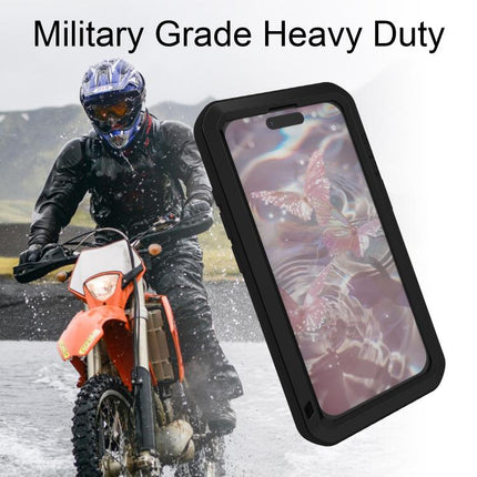 LOVE MEI Metal Shockproof Life Waterproof Dustproof Phone Case, For iPhone 17 Pro Max, For iPhone 17 Pro, For iPhone 17, For iPhone 16 Pro Max
