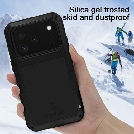LOVE MEI Metal Shockproof Life Waterproof Dustproof Phone Case, For iPhone 17 Pro Max, For iPhone 17 Pro, For iPhone 17, For iPhone 16 Pro Max