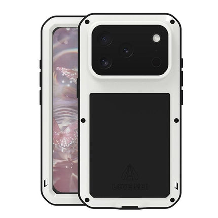 LOVE MEI Metal Shockproof Life Waterproof Dustproof Phone Case, For iPhone 17 Pro Max, For iPhone 17 Pro, For iPhone 17, For iPhone 16 Pro Max