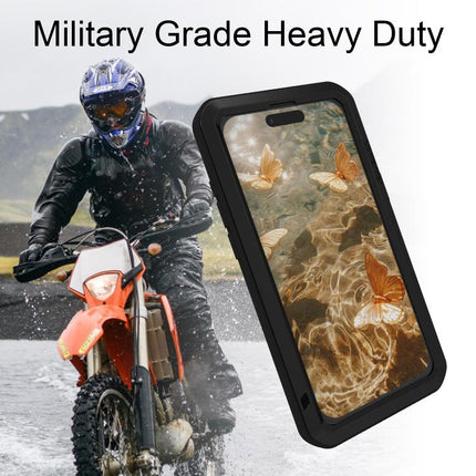 LOVE MEI Metal Shockproof Life Waterproof Dustproof Phone Case, For iPhone 17 Pro Max, For iPhone 17 Pro, For iPhone 17, For iPhone 16 Pro Max