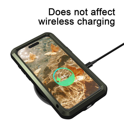 LOVE MEI Metal Shockproof Life Waterproof Dustproof Phone Case, For iPhone 17 Pro Max, For iPhone 17 Pro, For iPhone 17, For iPhone 16 Pro Max