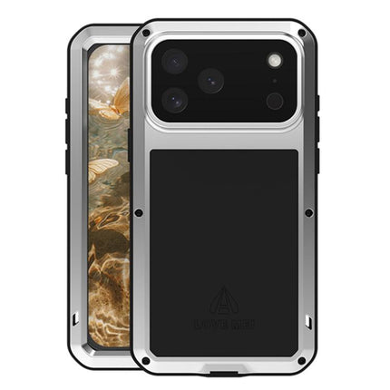 LOVE MEI Metal Shockproof Life Waterproof Dustproof Phone Case, For iPhone 17 Pro Max, For iPhone 17 Pro, For iPhone 17, For iPhone 16 Pro Max