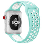 For Apple Watch Series 7 41mm / 6 & SE & 5 & 4 40mm / 3 & 2 & 1 38mm / White Green