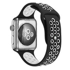 For Apple Watch Series 7 41mm / 6 & SE & 5 & 4 40mm / 3 & 2 & 1 38mm / Black White