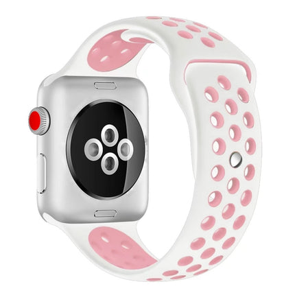 Sport Silicone Watchband Standard Edition, For Apple Watch Series 7 41mm / 6 & SE & 5 & 4 40mm / 3 & 2 & 1 38mm