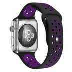For Apple Watch Series 7 41mm / 6 & SE & 5 & 4 40mm / 3 & 2 & 1 38mm / Black Purple