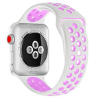 For Apple Watch Ultra 49mm / Series 8&7 45mm / SE 2&6&SE&5&4 44mm / 3&2&1 42mm / White Purple