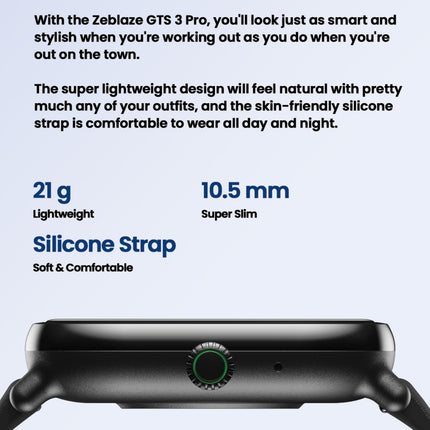 Zeblaze GS 3 Pro IP68 1.97inch HD Fitness Smart Watch