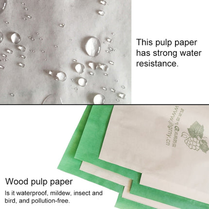 100pcs Waterproof Grape Packaging Bag Paper Bag Fruit Protective Bag, 20x28, 22x31, 25x34, 28x36, 29x38