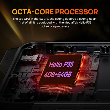 UNIWA W888 HD+ Rugged Phone, 6.3 inch Android 11 Mediatek MT6765 Helio P35 Octa Core up to 2.3GHz, NFC, OTG, Network: 4G, W888 HD+, 4GB+64GB