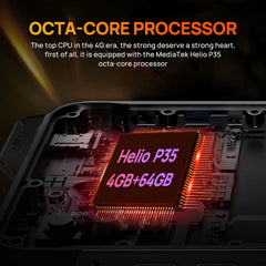 UNIWA W888 HD+ Rugged Phone, 6.3 inch Android 11 Mediatek MT6765 Helio P35 Octa Core up to 2.3GHz, NFC, OTG, Network: 4G, W888 HD+, 4GB+64GB