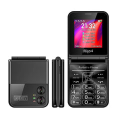 UNIWA F265 Flip Style Phone, 2.55 inch Mediatek MT6261D, FM, 4 SIM Cards, 21 Keys