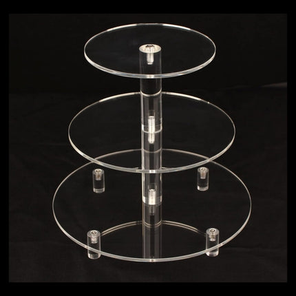 YX062 3 Tier Acrylic Circular Cupcake Stand, YX062
