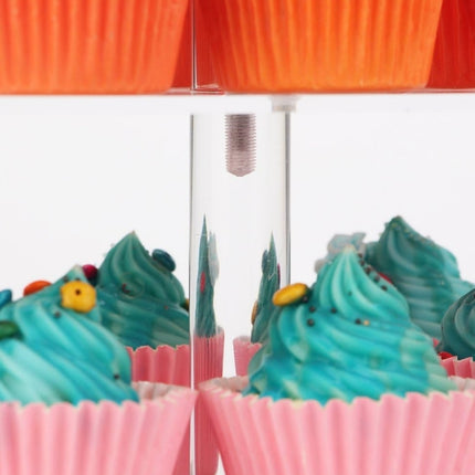 YX065 4 Tier Acrylic Square Cupcake Stand, YX065
