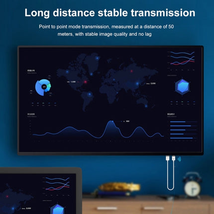 CS7 Wireless HDMI Transmitter Receiver Screen Player Adapter Cable, CS7