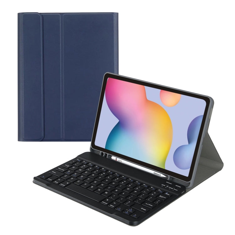 Square Cap Bluetooth Keyboard Leather Case with Pen Slot