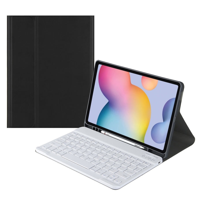 Square Cap Bluetooth Keyboard Leather Case with Pen Slot, For Samsung Galaxy Tab S9 FE+, For Samsung Galaxy Tab A9+, For Samsung Galaxy Tab S9 FE, For Samsung Galaxy Tab A9
