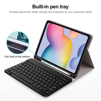 Square Cap Bluetooth Keyboard Leather Case with Pen Slot, For Samsung Galaxy Tab S9 FE+, For Samsung Galaxy Tab A9+, For Samsung Galaxy Tab S9 FE, For Samsung Galaxy Tab A9