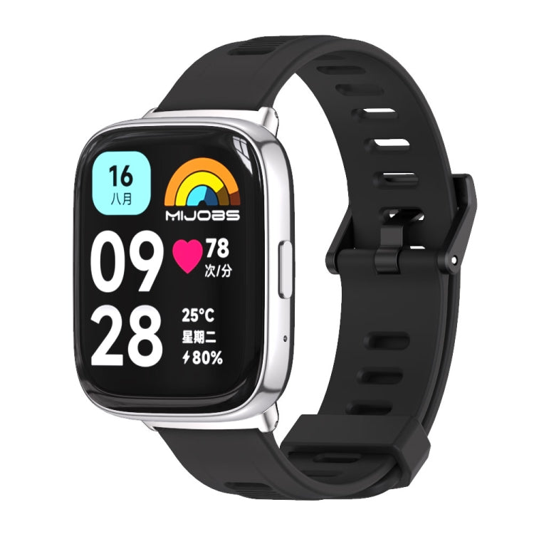 Mijobs Flat Hole Breathable TPU Watch Band