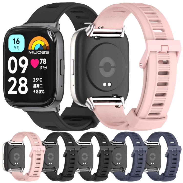 Mijobs Flat Hole Breathable TPU Watch Band, For Redmi Watch 3 Lite / Watch 3 Active