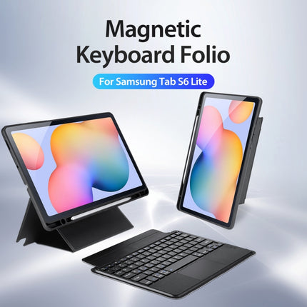 DUX DUCIS DK Floating Magnetic Keyboard Leather Tablet Case with Holder, For Samsung Galaxy Tab S6 Lite / 2024, For Samsung Galaxy Tab S9+, For Samsung Galaxy Tab A8 2021 10.5