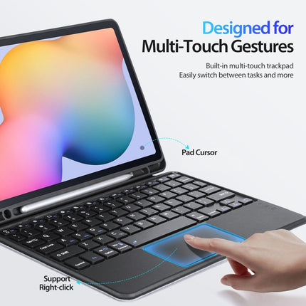 DUX DUCIS DK Floating Magnetic Keyboard Leather Tablet Case with Holder, For Samsung Galaxy Tab S6 Lite / 2024, For Samsung Galaxy Tab S9+, For Samsung Galaxy Tab A8 2021 10.5