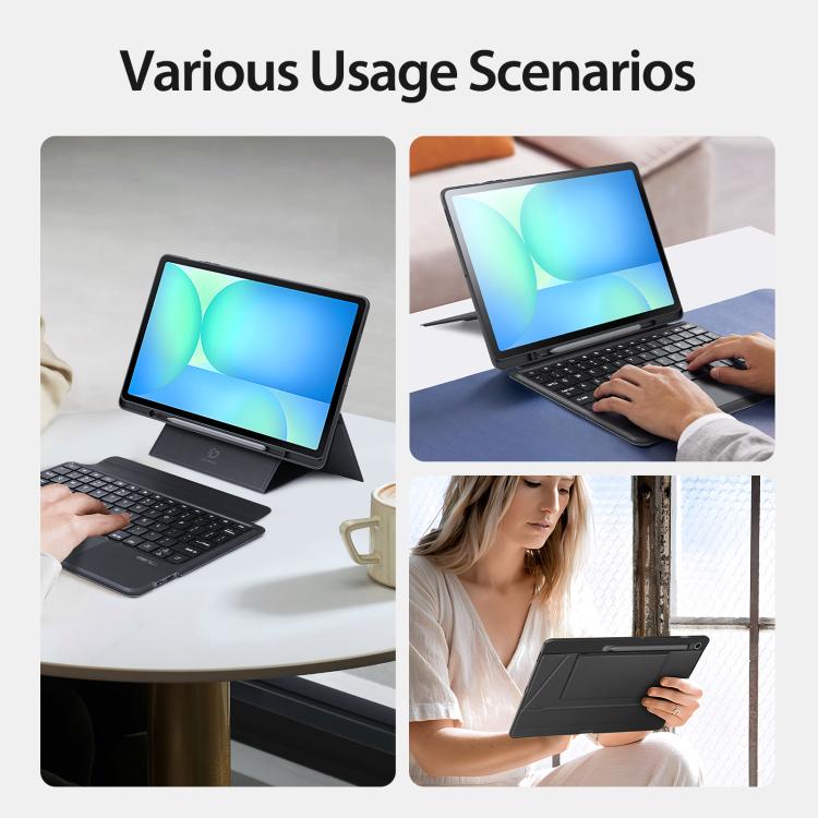 DUX DUCIS DK Floating Magnetic Keyboard Leather Tablet Case with Holder