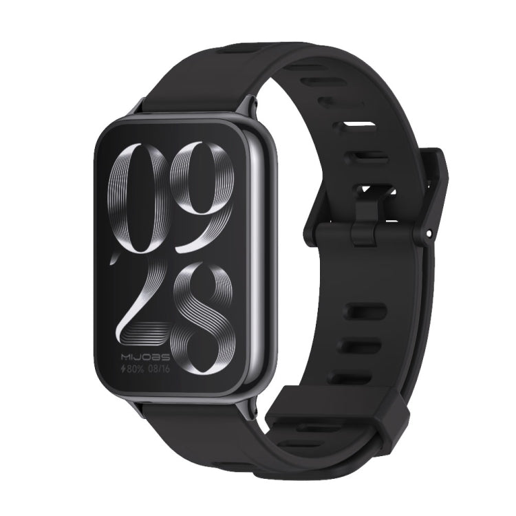 Mijobs Flat Hole Breathable Silicone Watch Band