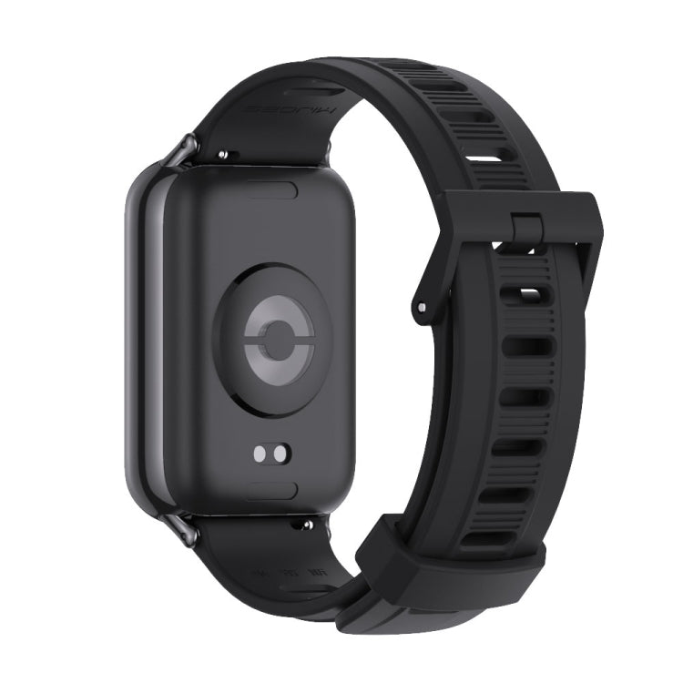 Mijobs Flat Hole Breathable Silicone Watch Band, For Xiaomi Smart Band 9 Pro / 8 Pro
