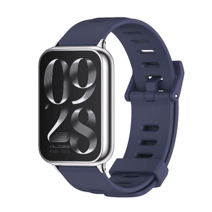 Mijobs Flat Hole Breathable Silicone Watch Band