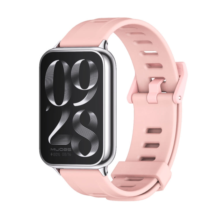 Mijobs Flat Hole Breathable Silicone Watch Band