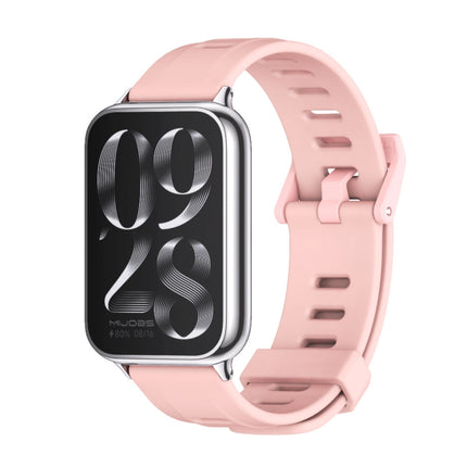 Mijobs Flat Hole Breathable Silicone Watch Band