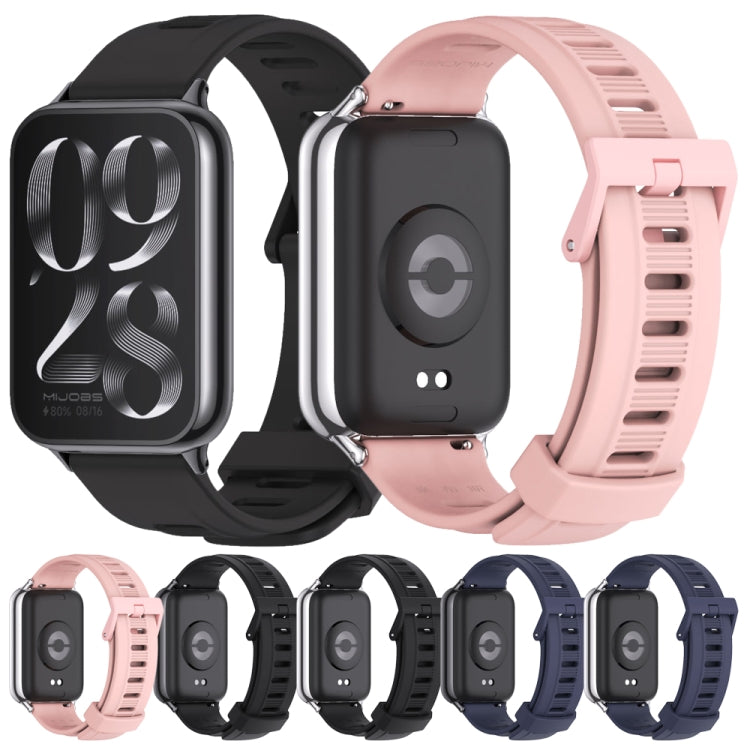 Mijobs Flat Hole Breathable Silicone Watch Band