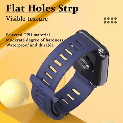 Mijobs Flat Hole Breathable Silicone Watch Band