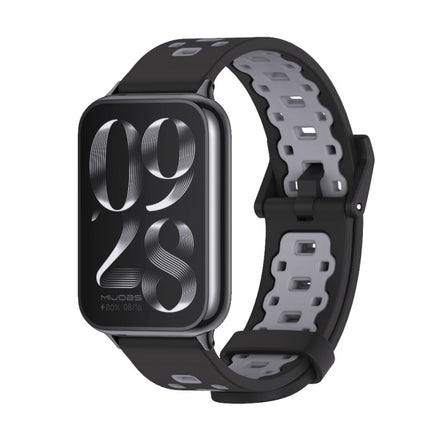 Mijobs Square Hole Breathable Silicone Watch Band