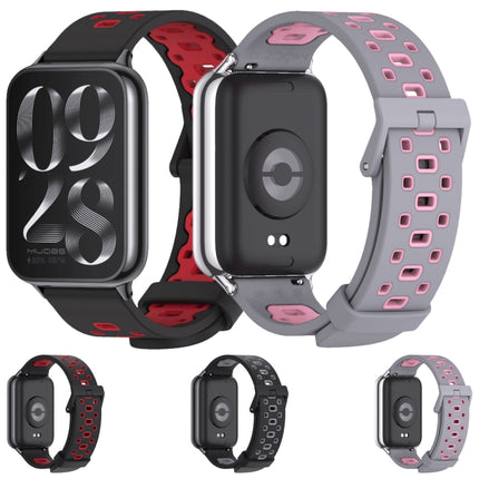 Mijobs Square Hole Breathable Silicone Watch Band