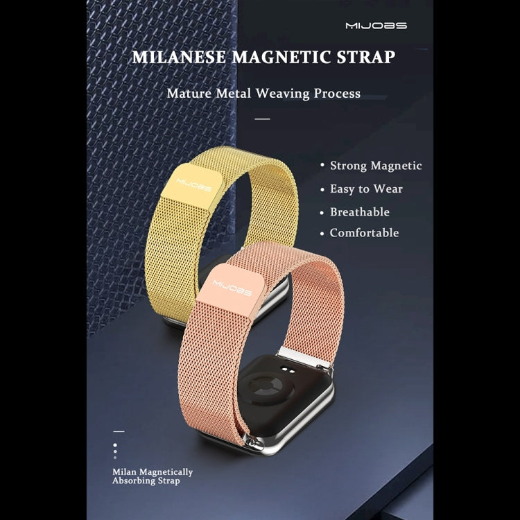 Mijobs Milan Magnetic Stainless Steel Watch Band, For Xiaomi Smart Band 9 Pro / 8 Pro